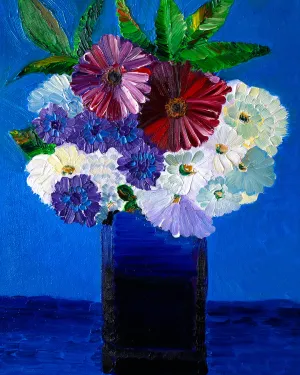 MCG Bouquet With Red Flowers Painting