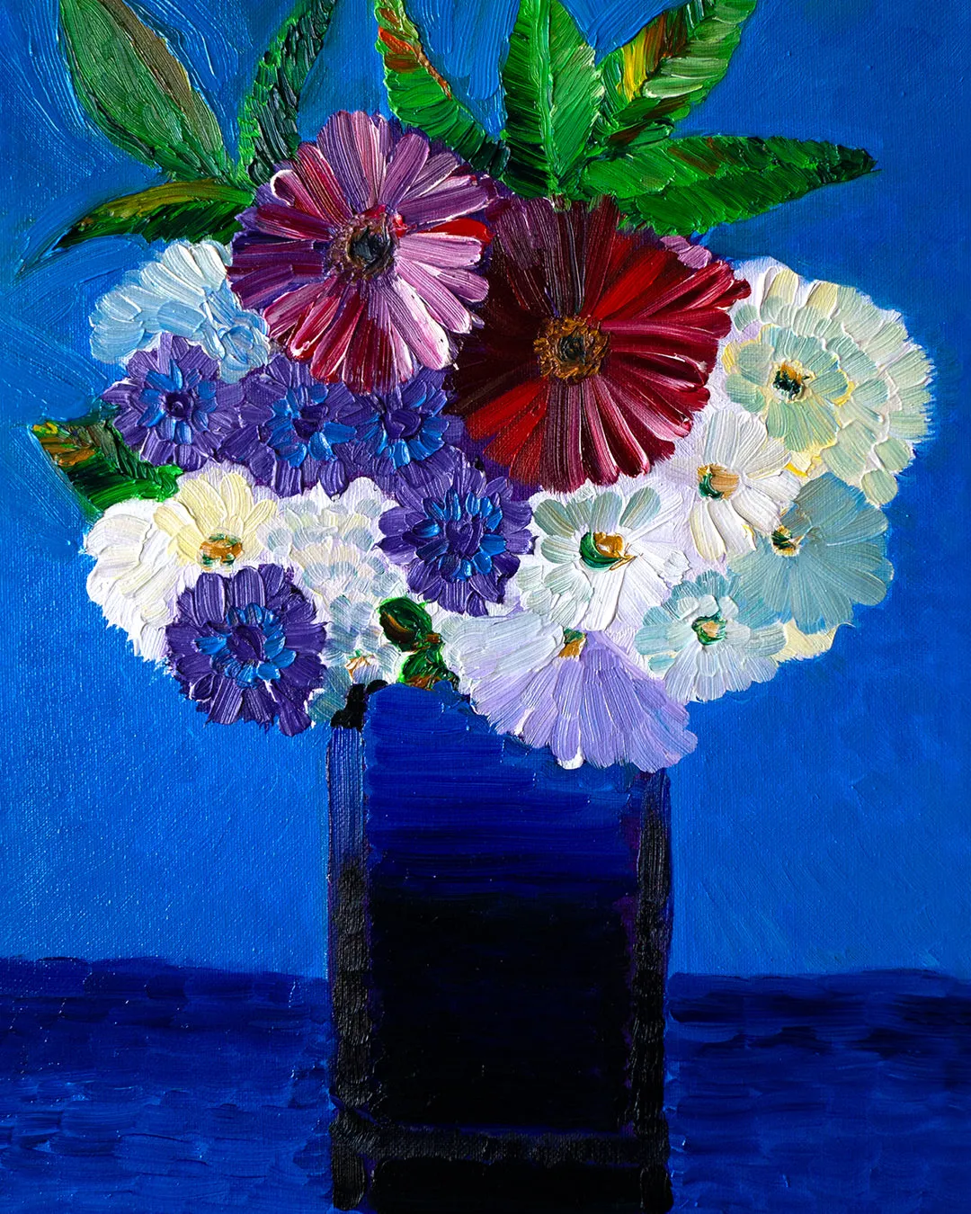 MCG Bouquet With Red Flowers Painting