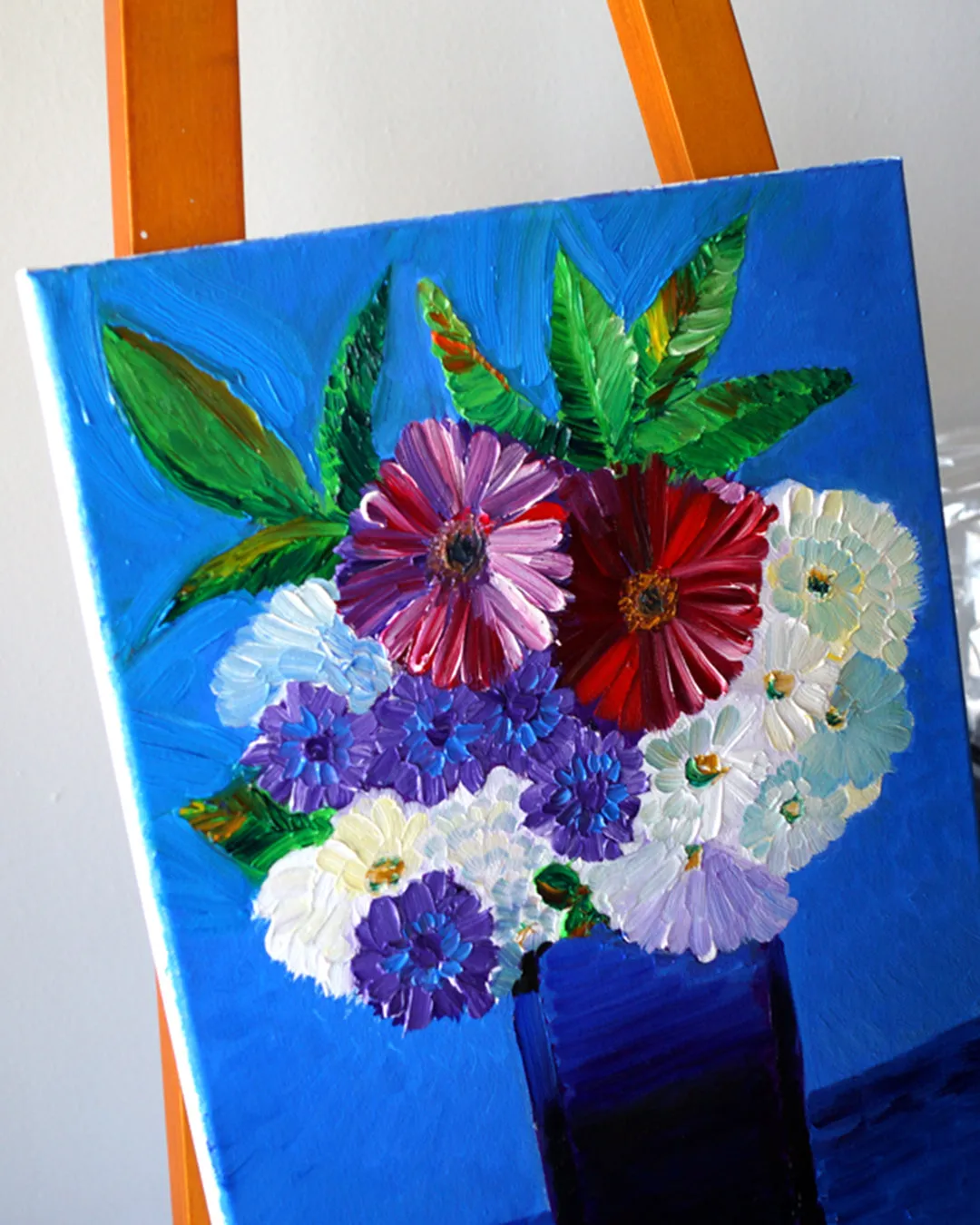 MCG Bouquet With Red Flowers Painting