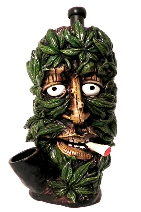 Medium Size Hand Made Resin Pipe - Various Designs - Style I - (1 Count)
