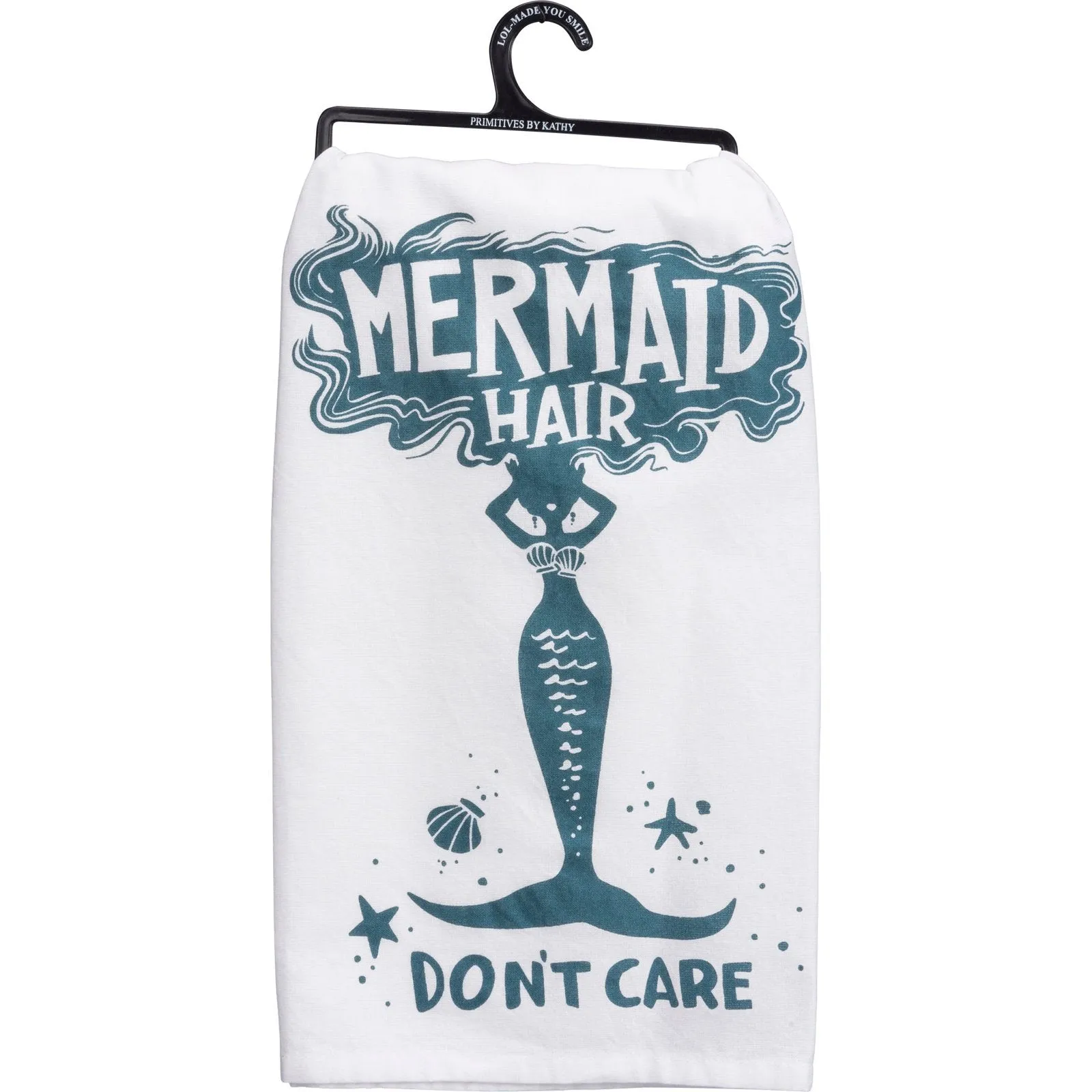 Mermaid Hair Don't Care Dish Towel