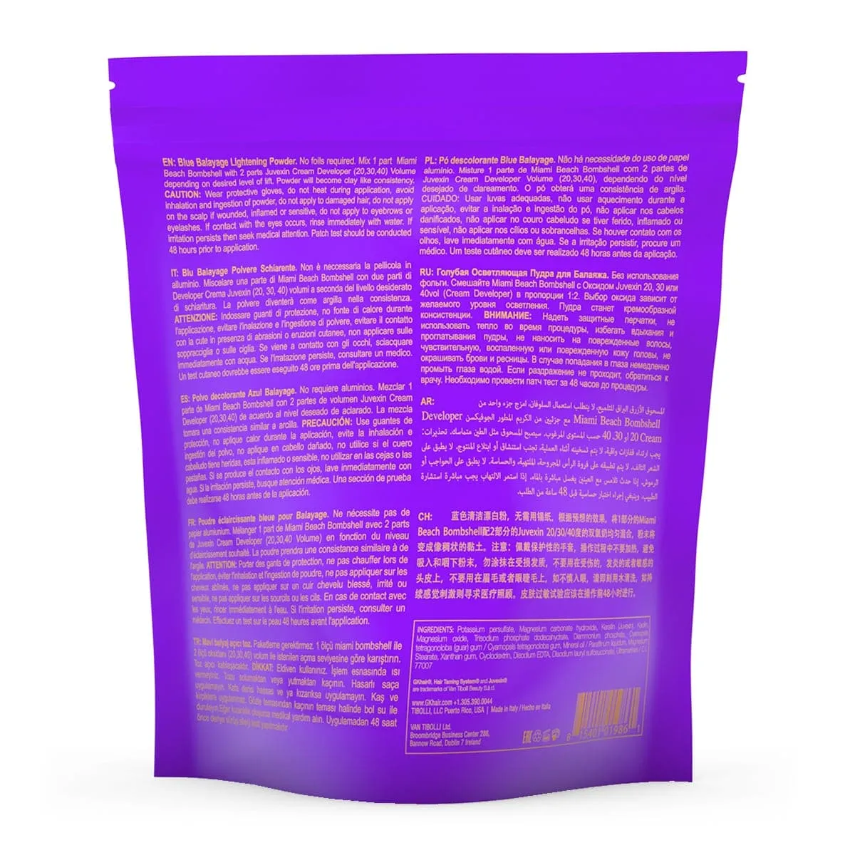 Miami Beach Bombshell Blue Balayage Lightening Powder DTS