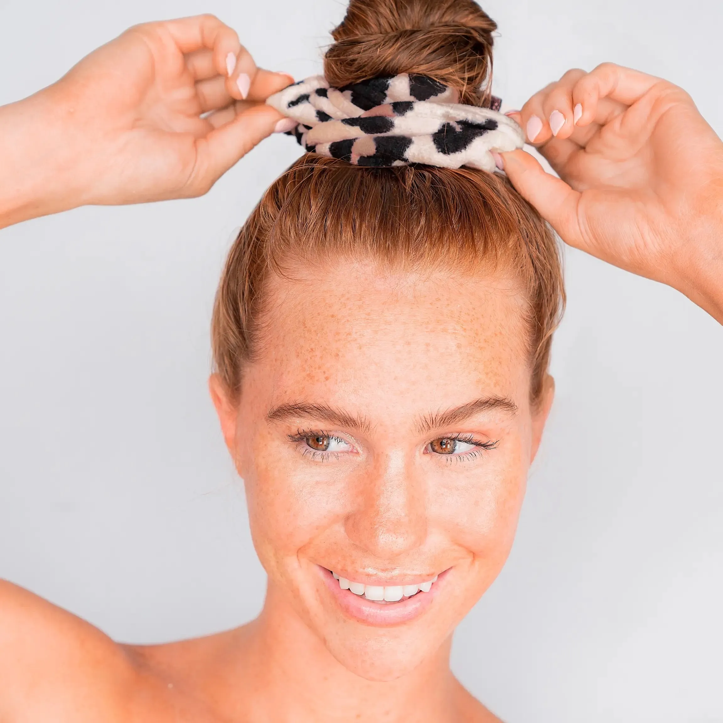 Microfiber Towel Scrunchie - Leopard