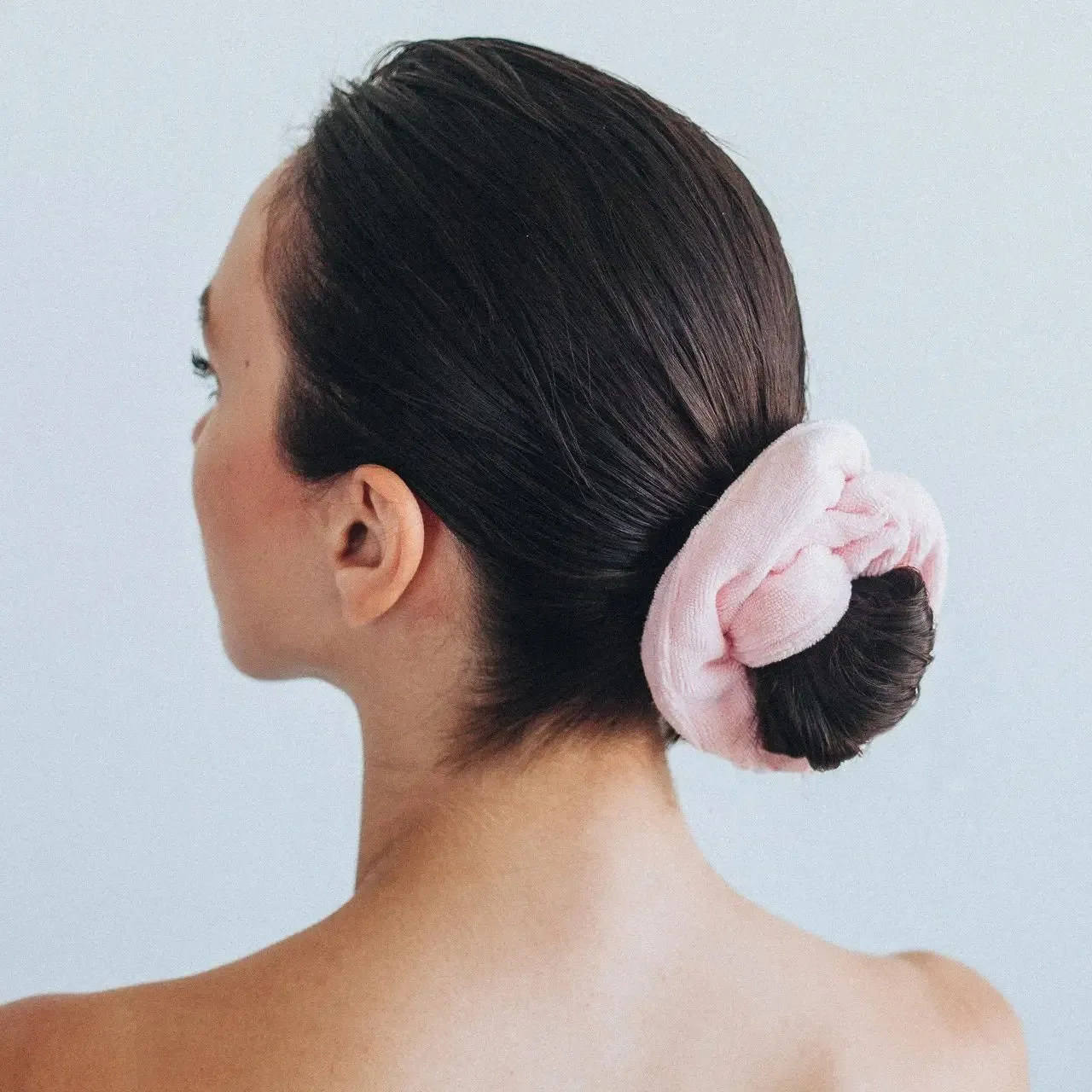 Microfiber Towel Scrunchie - Pink