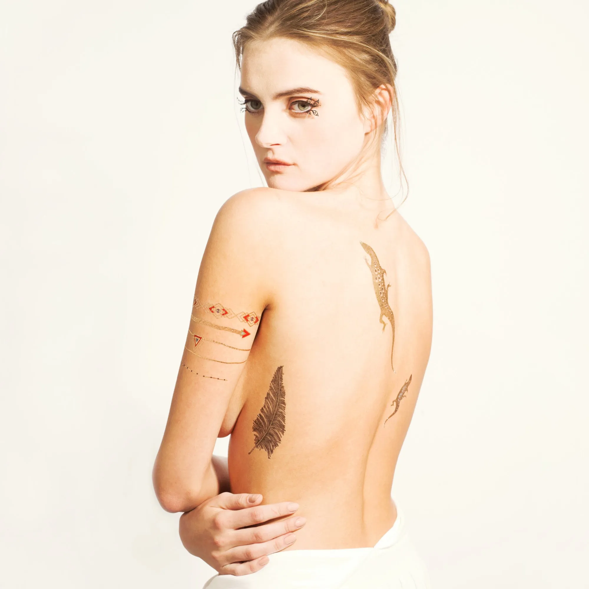Mini Lizards (Simoneone) Temporary Tattoo