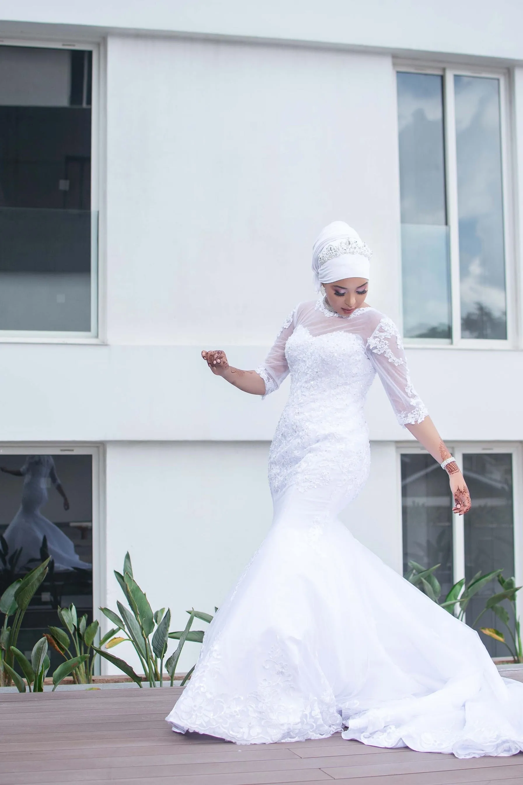 Miski Lace Mermaid Wedding Gown