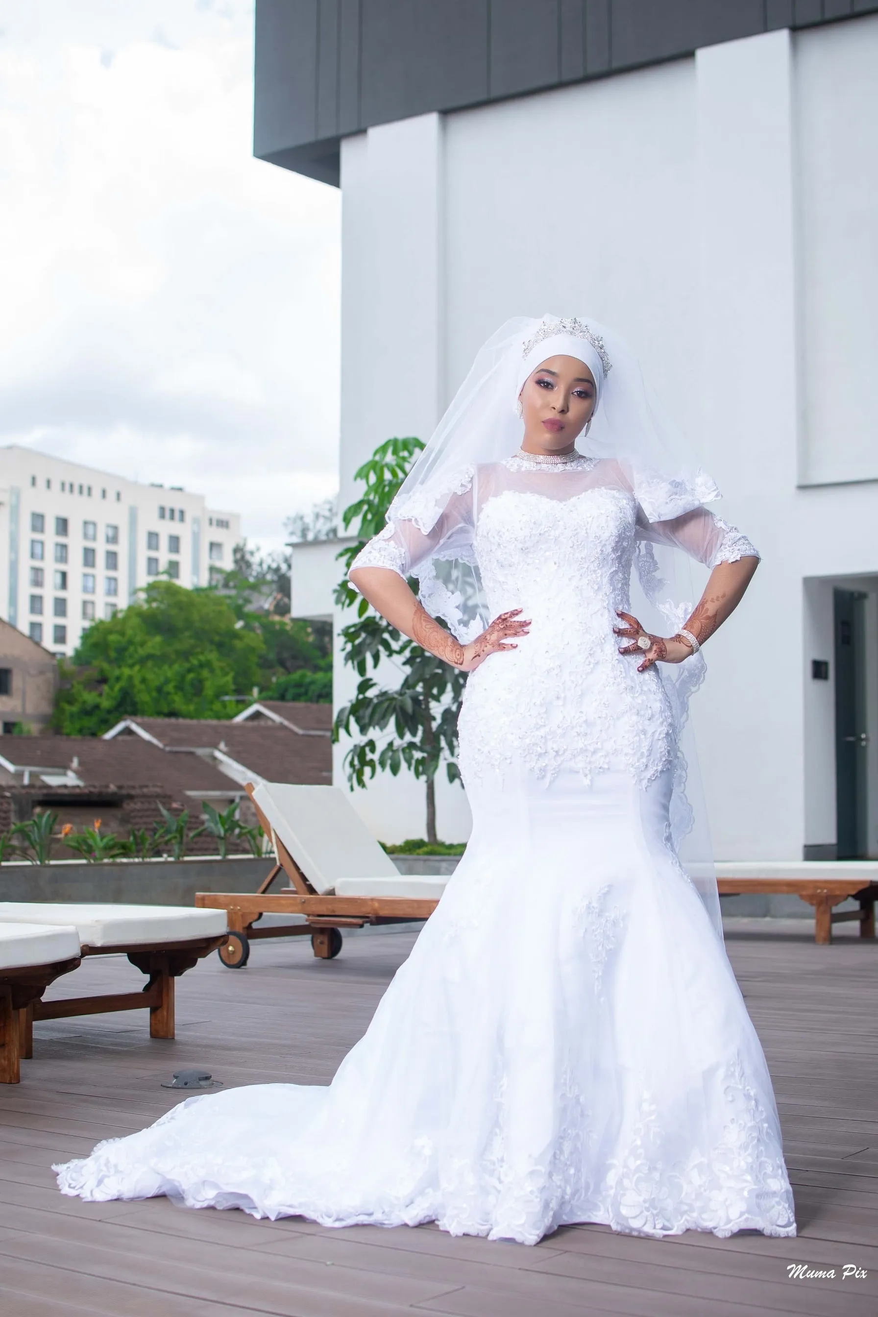 Miski Lace Mermaid Wedding Gown