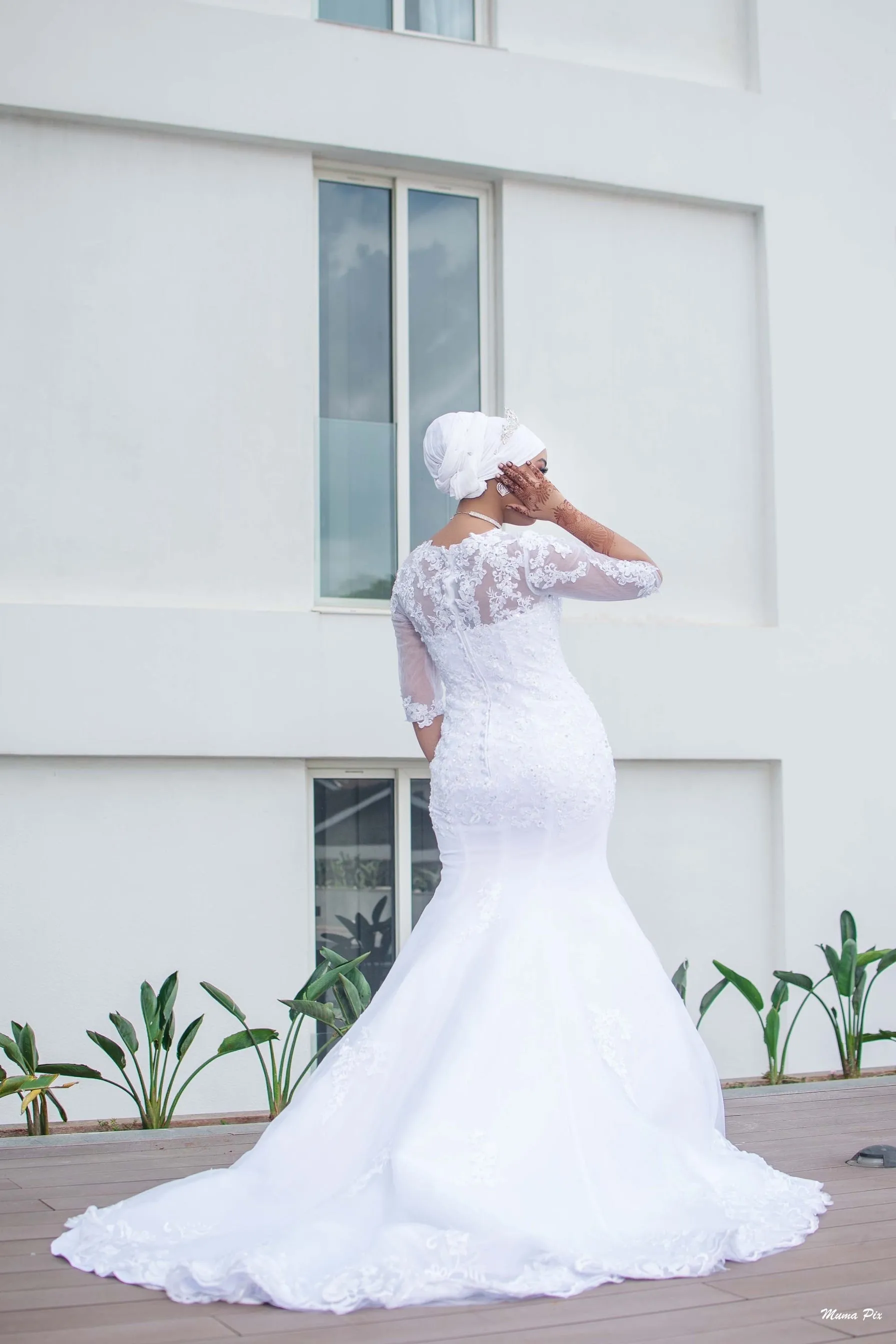 Miski Lace Mermaid Wedding Gown