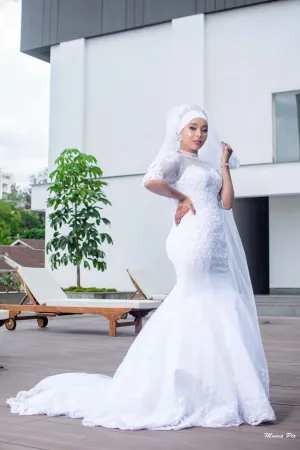 Miski Lace Mermaid Wedding Gown