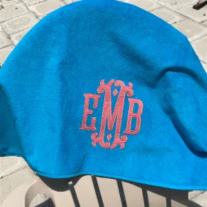 Monogrammed Applique Beach Towel