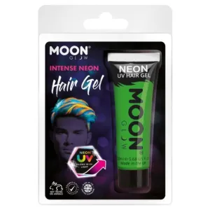 Moon Glow Intense Neon Uv Hair Gel, Green