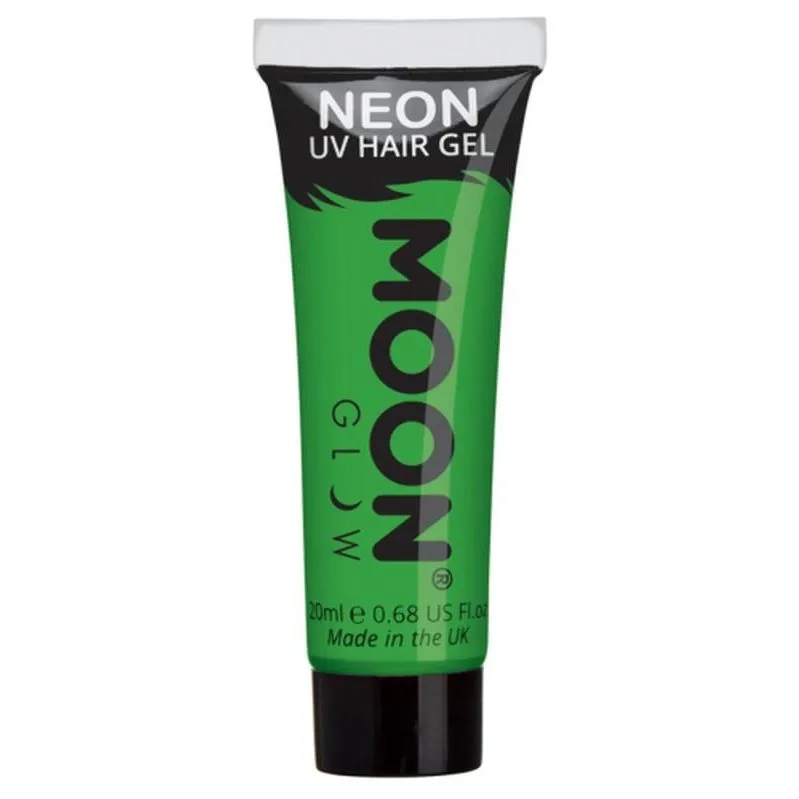 Moon Glow Intense Neon Uv Hair Gel, Green