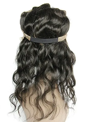 Ms Fenda Hair 100% Malaysian Remy Virgin Human Hair Body Wave Free Part Slightly Bleached 13x4 Lace Frontal With back Elastic Band Easier for Sew-in
