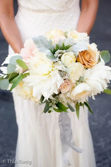 Natural & Rounded Bridal Bouquet, small event order ($1500 minimum)