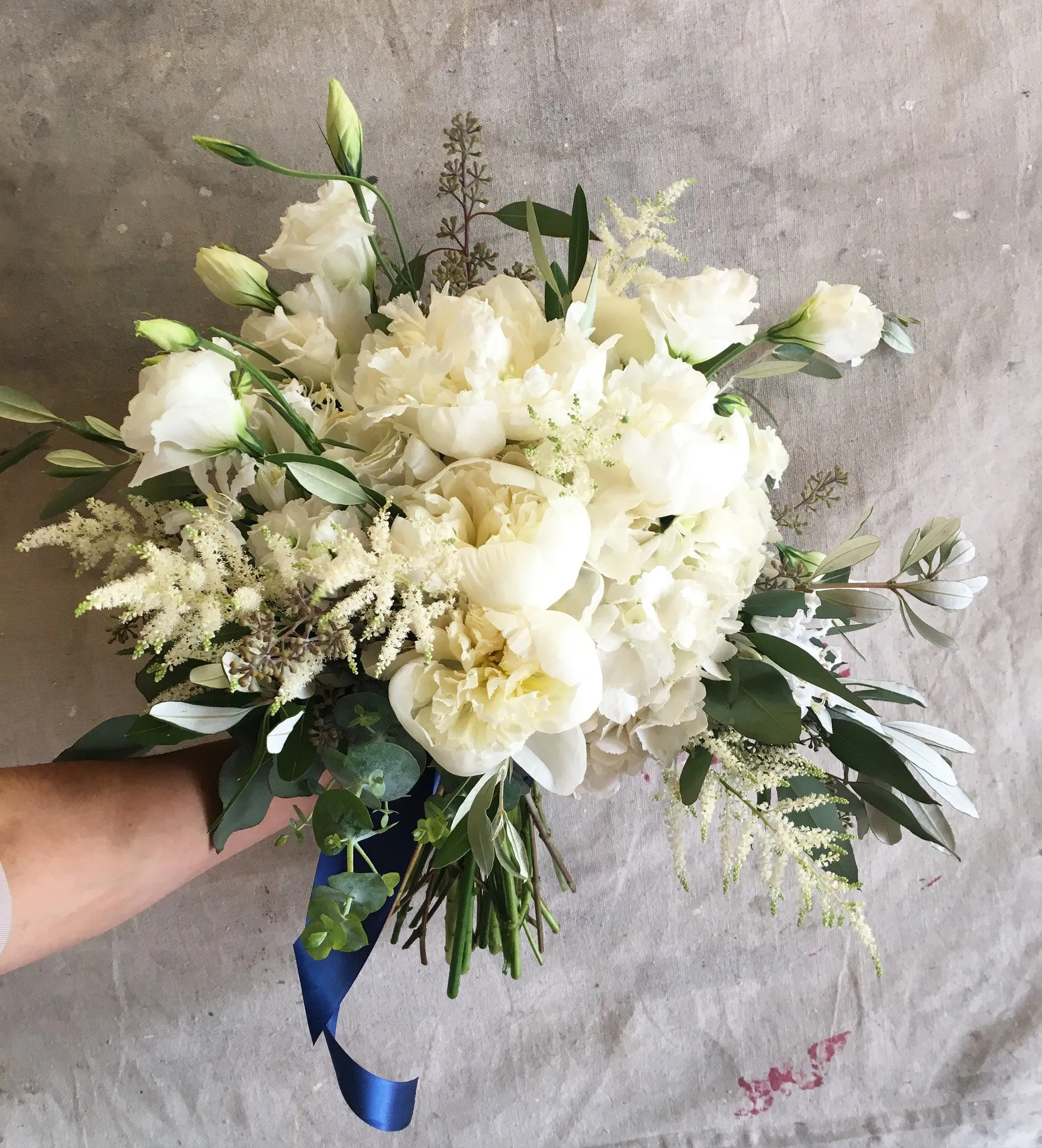 Natural & Rounded Bridal Bouquet, small event order ($1500 minimum)