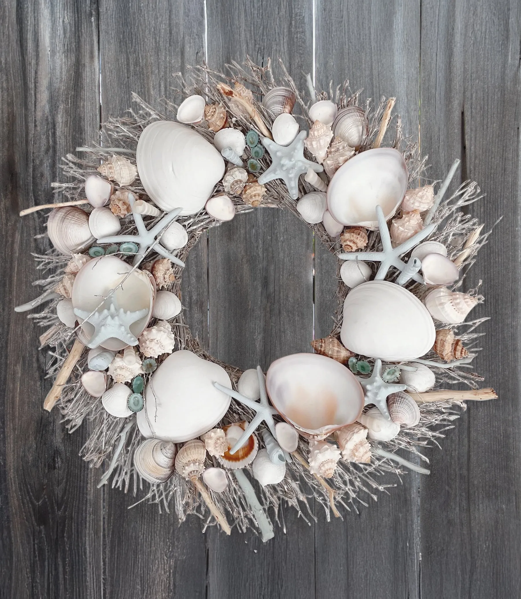 Natural Seashell Wreath
