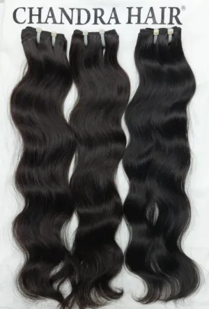 Natural Wavy North Indian Raw Hair Stock Clearance