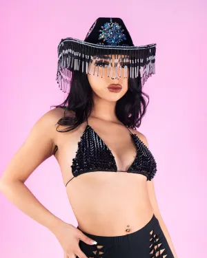 Night Rider Fringe Cowboy Hat