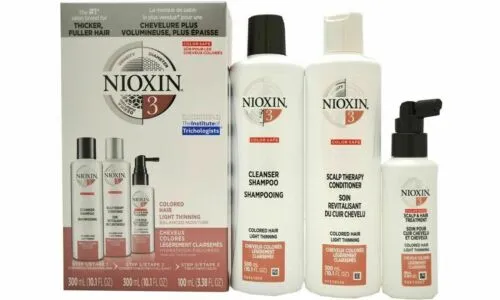 Nioxin System Kit 3 Cleanser, Scalp Therapy, Scalp Treatment (10 10 3oz) 3pc -V