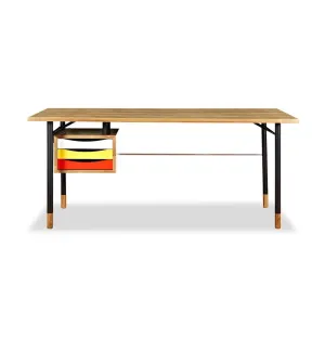 Nyhavn Desk - Ash/Yellow/Red - Reproduction
