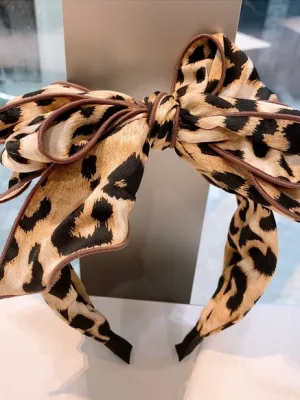 On The Prowl Animal Print Bow Headband