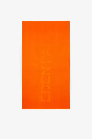 Orange beach towel