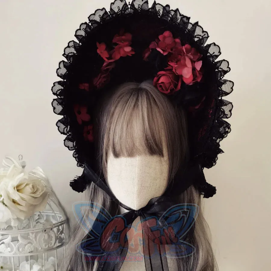Original Gorgeous Lolita Wide Brim Lace Hat S22672