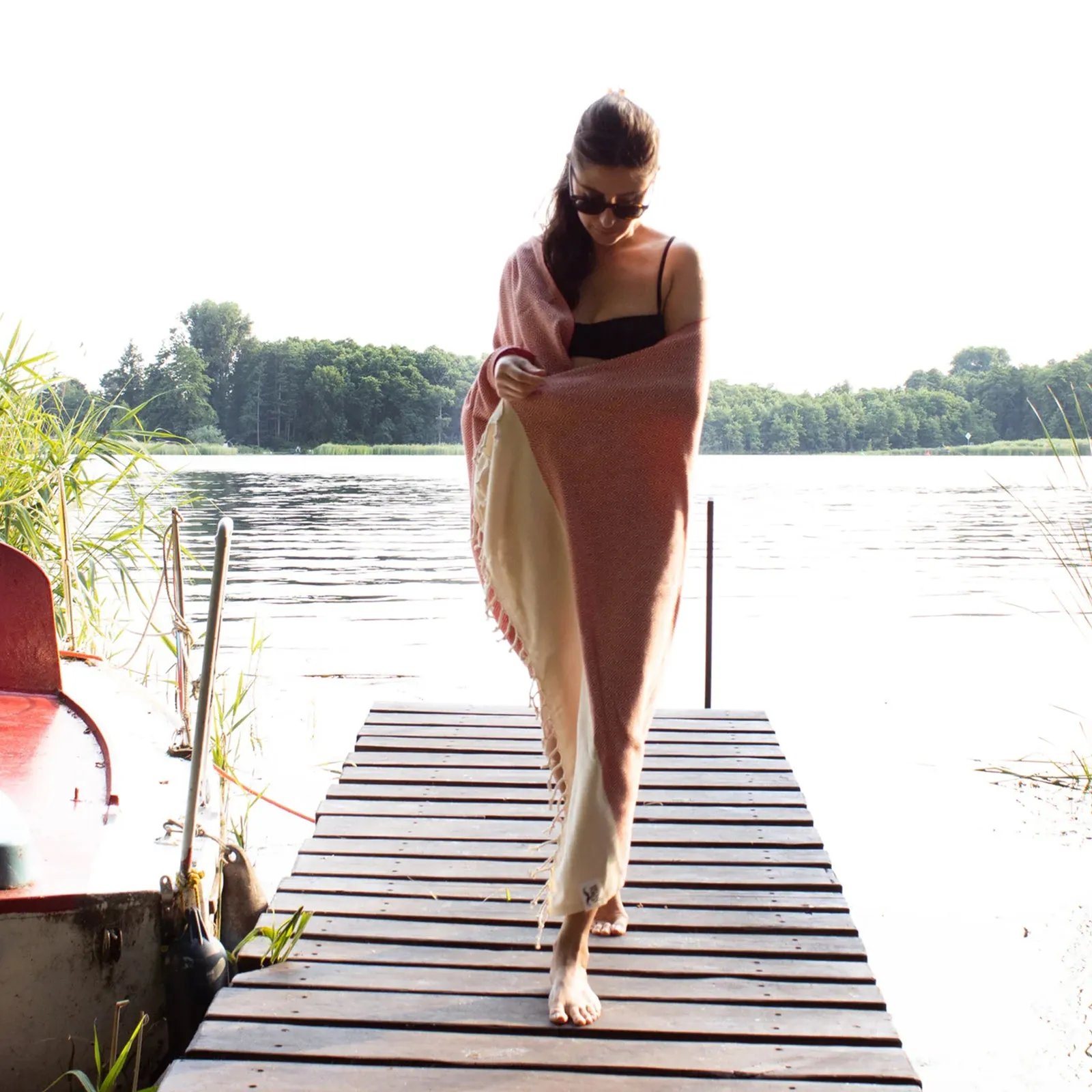 Otto Red Turkish Towel