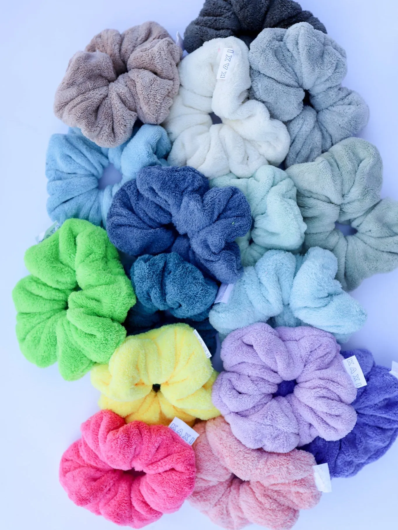 OVERSIZED TOWEL SCRUNCHIES ( 18 COLORS )