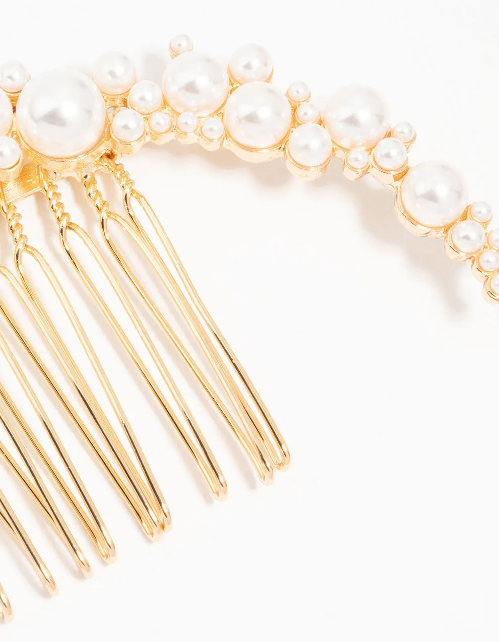 Pearl Cluster U Shape Hair Comb