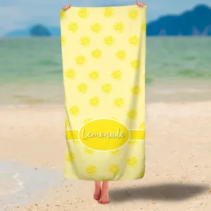 Personalized Lemonade Premium Beach/Pool Towel