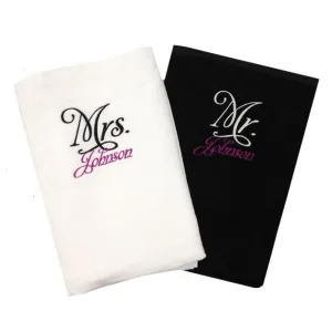 Personalized Mr. and Mrs. Beach Towel Set