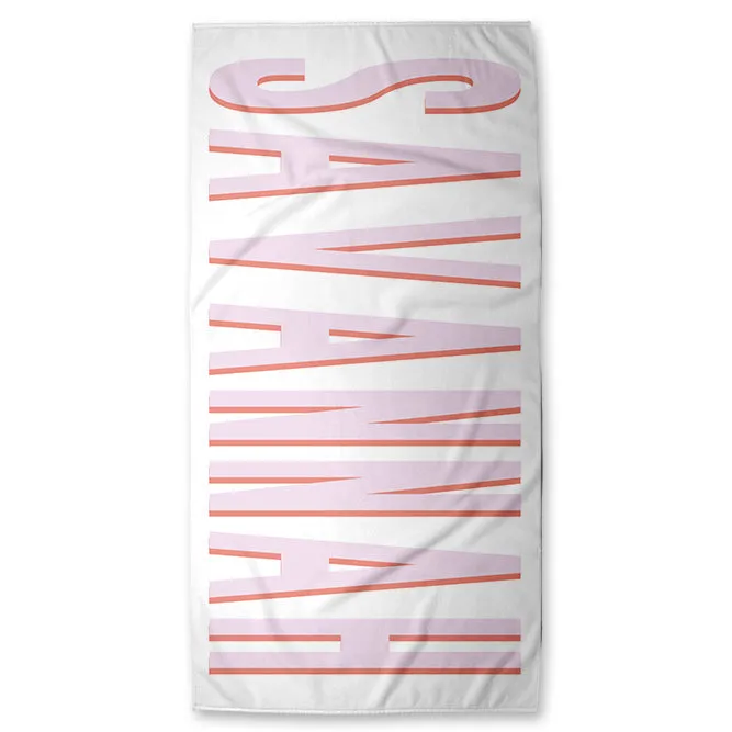 Personalized Shadow Block Beach Towels