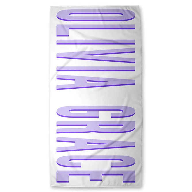 Personalized Shadow Block Beach Towels