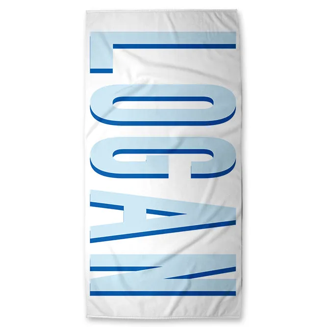 Personalized Shadow Block Beach Towels