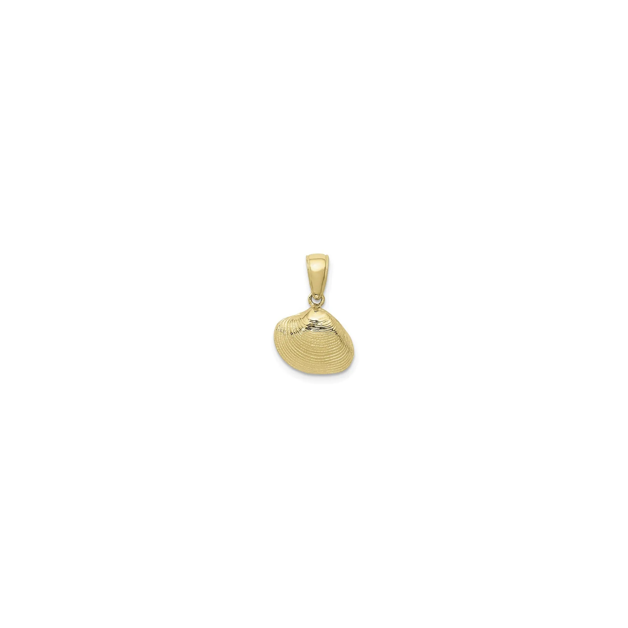 Petite Clam Shell Pendant (14K)