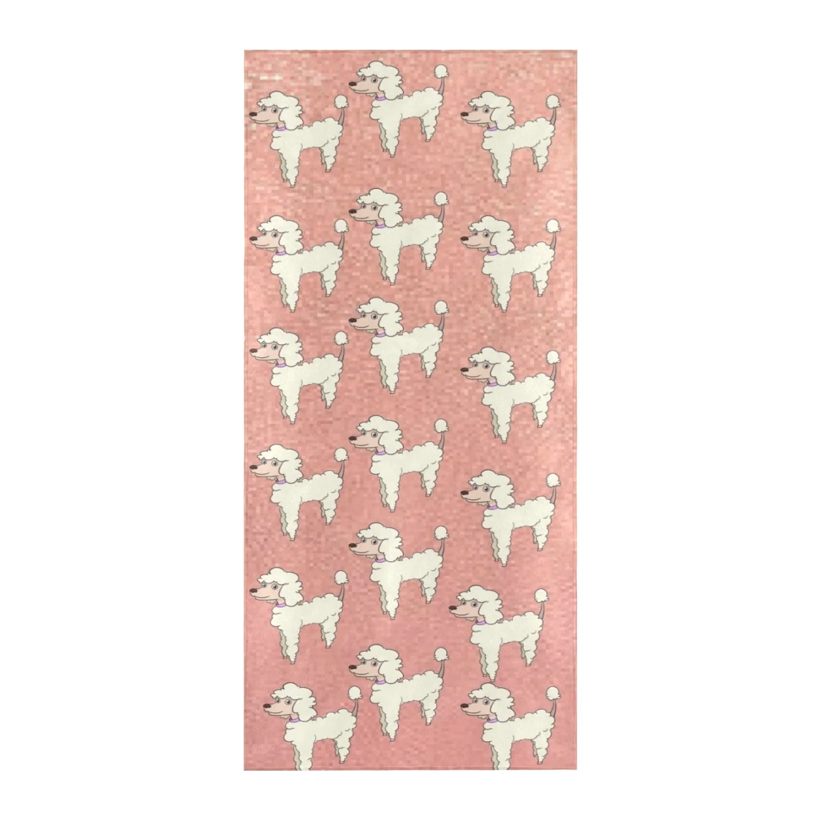 Poodle Beach Towel - Cartoon