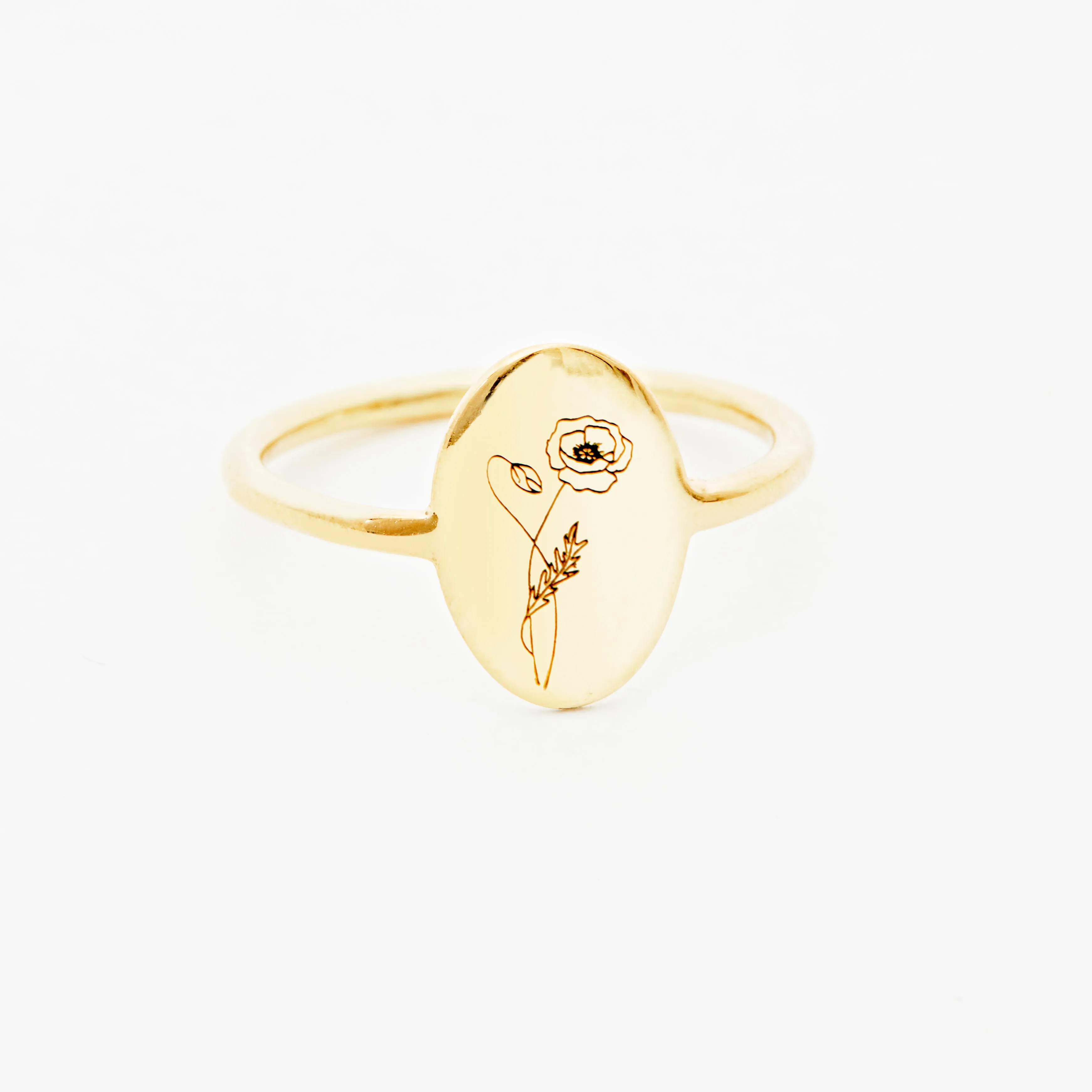 Poppy Ring - August Flower
