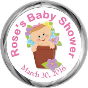 Pots of Luck Girl Sticker - Hershey Kisses Baby Shower (HKS31)
