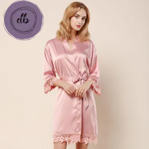 Premium Rose Lace Satin 3031 Dusty Rose