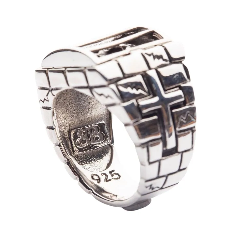 Prisoner Sterling Silver Skull Ring