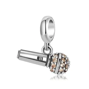 Punk Microphone with Diamond Charm