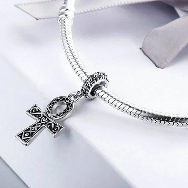 Punk Vintage Cross Charm Bead