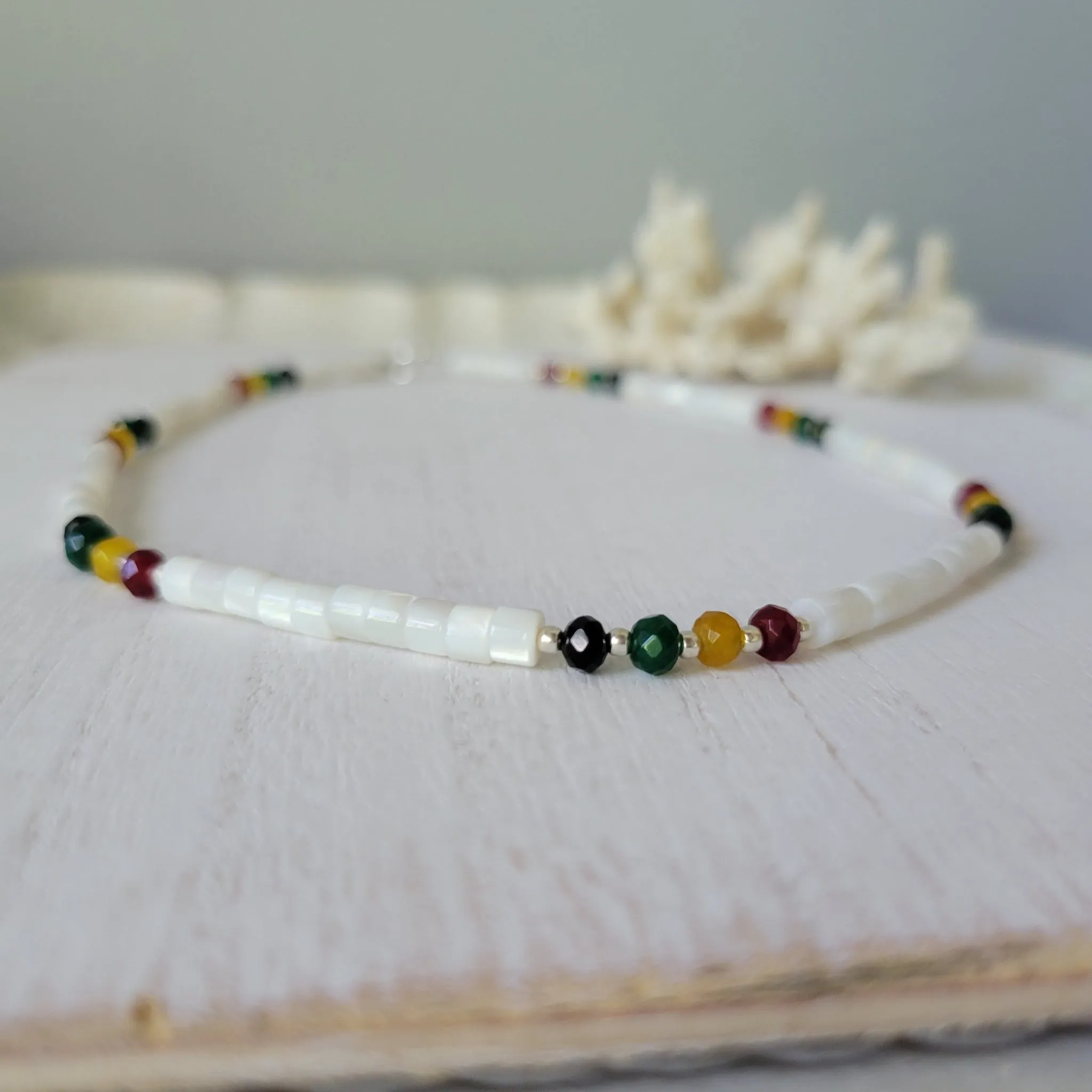 "Lil Grom" Multi Color Heishi Shell Surfer Necklaces - Multiple Colors Available