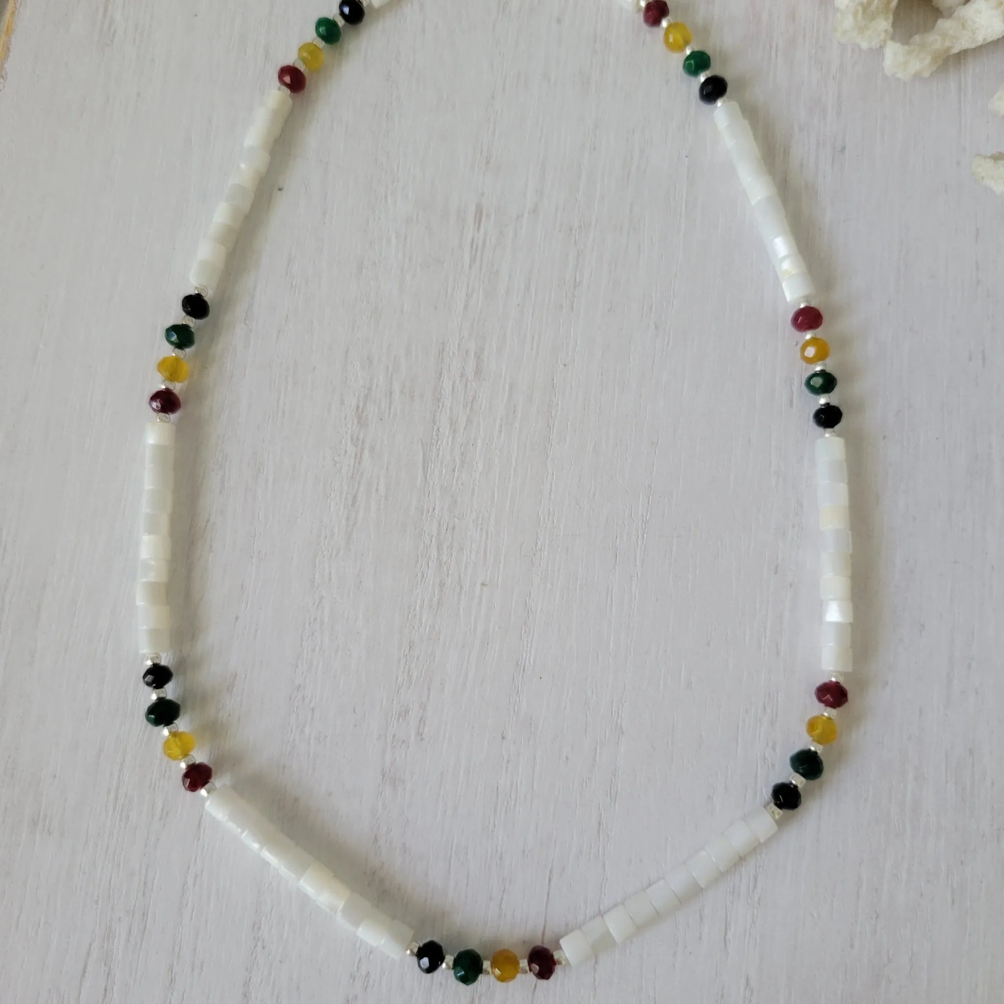 "Lil Grom" Multi Color Heishi Shell Surfer Necklaces - Multiple Colors Available