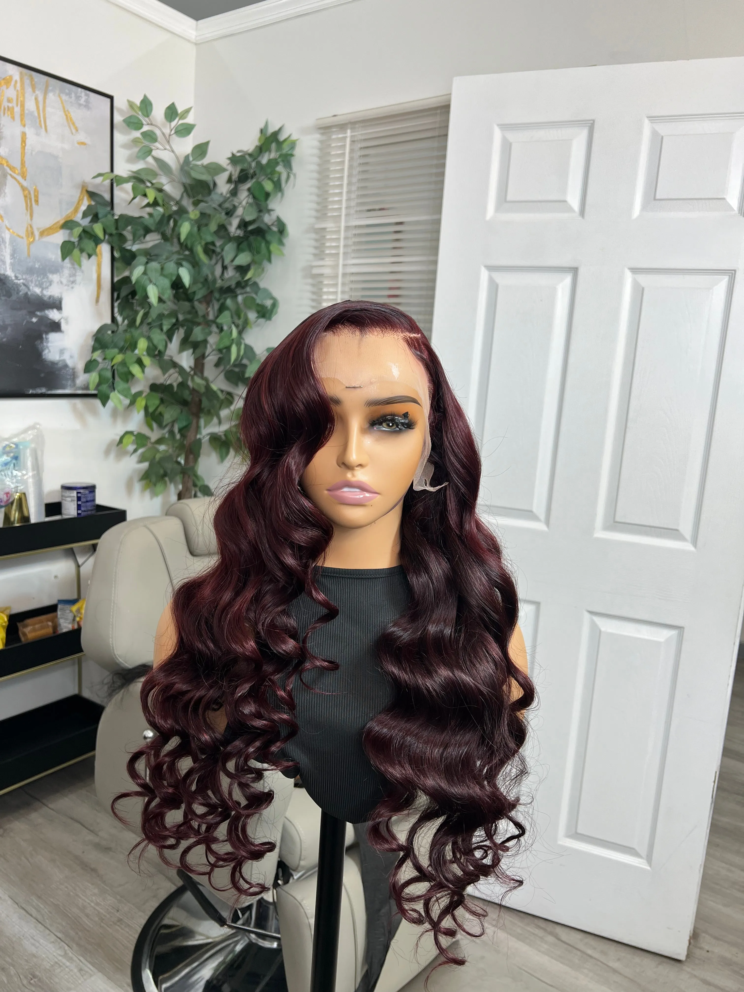 "Lora" - 13x4 Custom Color Lace frontal Human Hair Wig
