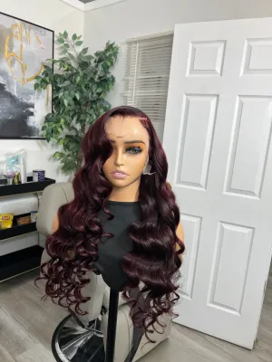 "Lora" - 13x4 Custom Color Lace frontal Human Hair Wig