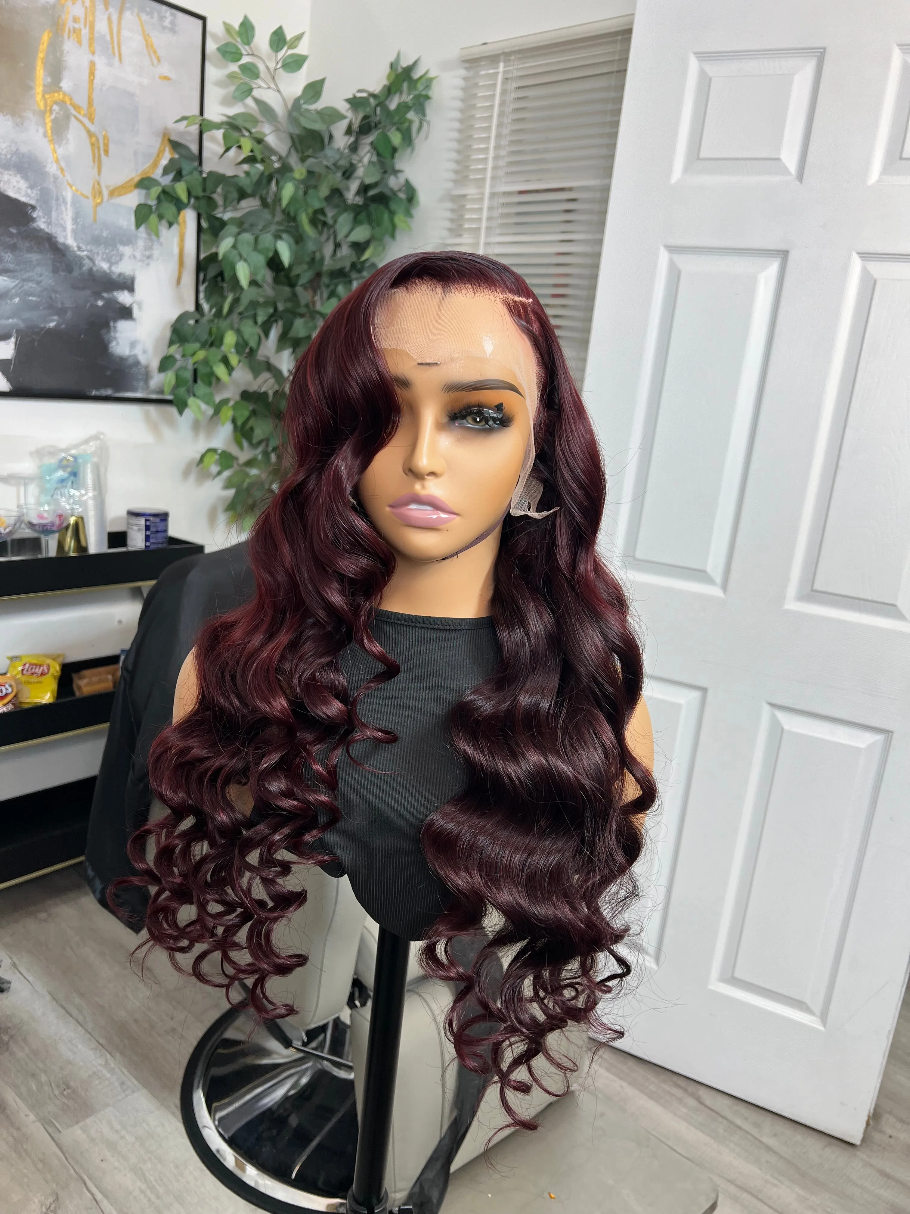 "Lora" - 13x4 Custom Color Lace frontal Human Hair Wig