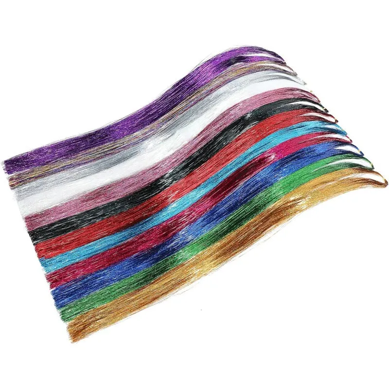 Rainbow Hair Extensions Kit with 12 Colors