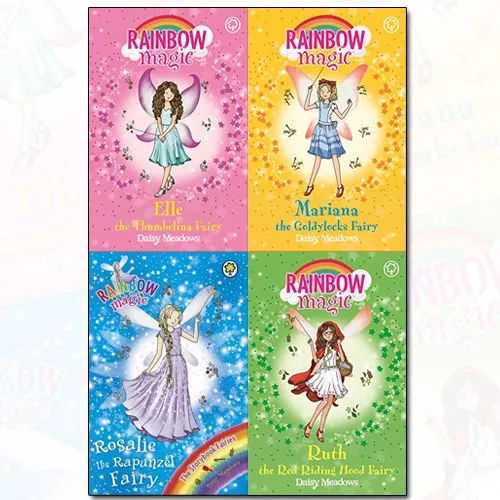 Rainbow Magic Series Storybook Fairies Vol (1-4) Daisy Meadows Collection 4 Books Bundle